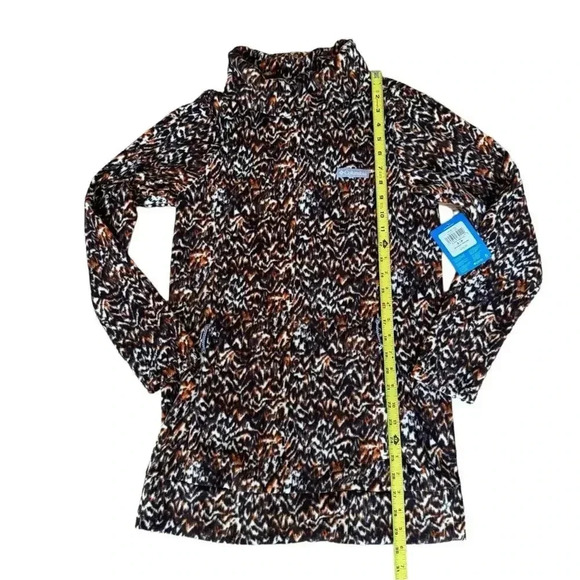 Columbia Ali Peak Fleece Tunic Sweater Turtleneck Kangaroo Pockets size S NWT - Picture 6 of 11